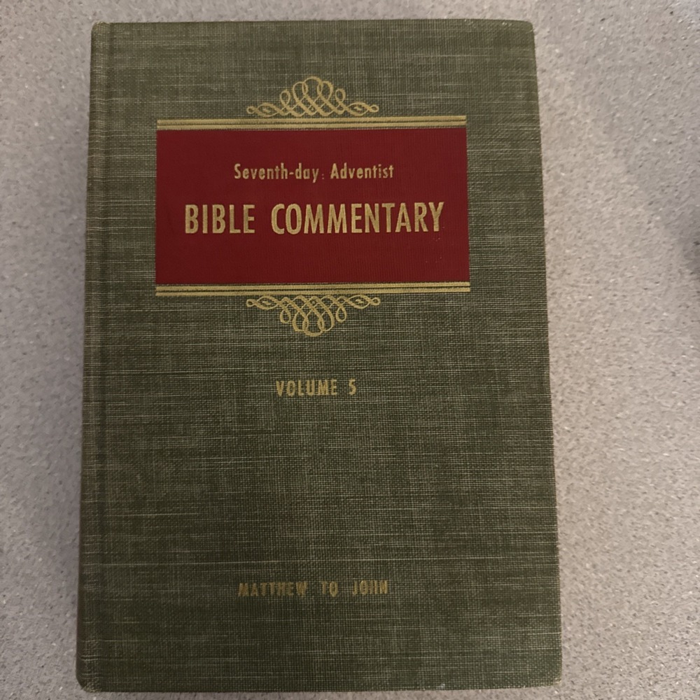 Seventh-Day Adventist Bible Commentary Volume 5 Matthew To John Hardcover 1956
